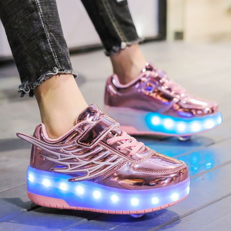 ⭐Giày trượt patin hai bánh xe kiêm giày thời trang năng động cực đẹp, cực năng động