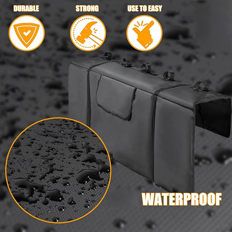 Đệm Đuôi Xe Đạp Leo Núi Kèm Dây Đai Cố Định Bảo Vệ Đuôi Xe Tải Lên Đến 5 Người