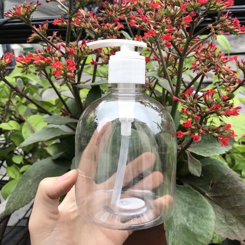 Lọ Nhựa Có Vòi Nhấn 500ml