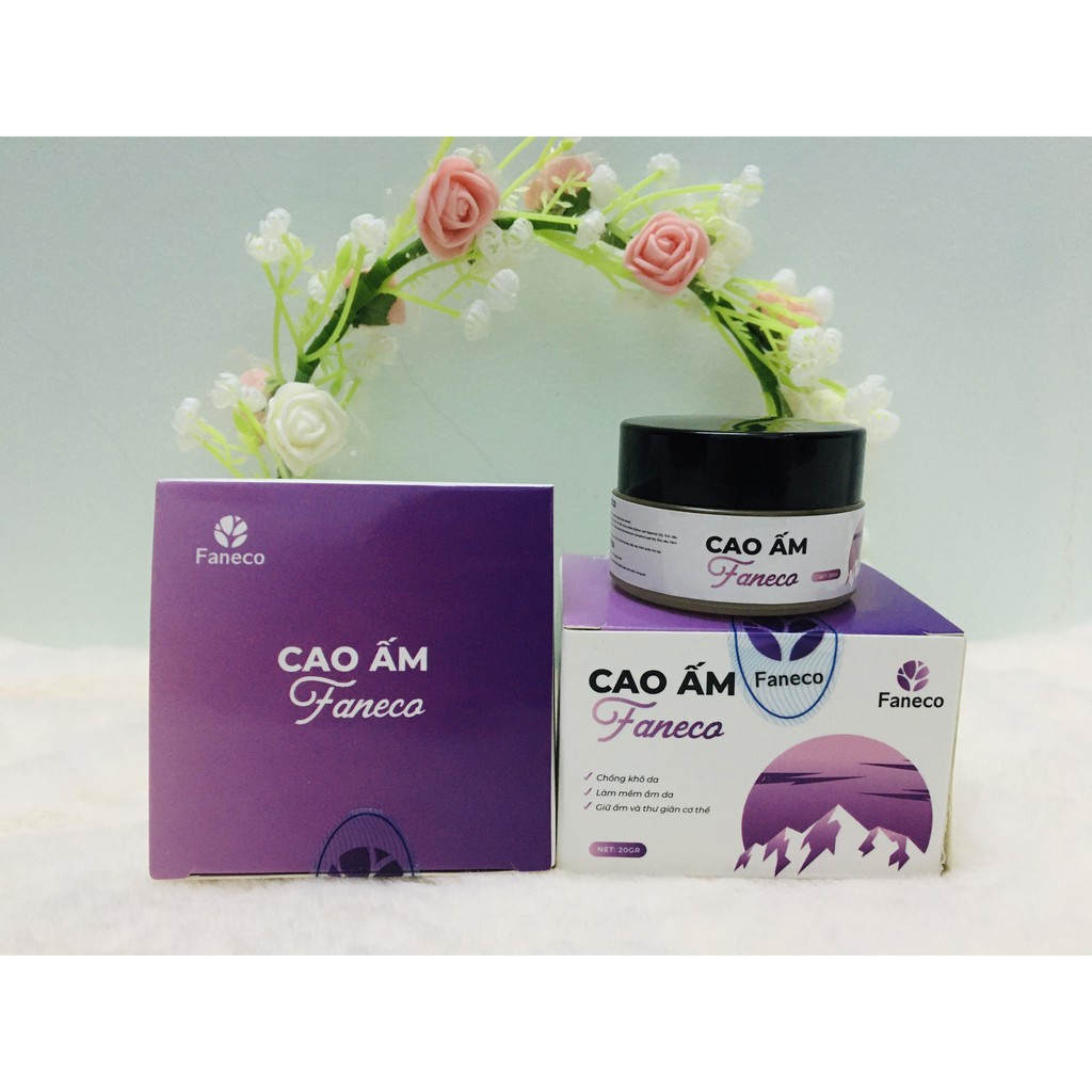 CAO ẤM FANECO (Làm ấm,Làm mềm da, lưu thông khí huyết, giảm ho cho trẻ, còn giảm đau cơ, đau mỏi vai gáy )