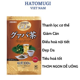 Trà ổi giảm cân, thanh nhiệt, thải độc Orihiro Nhật Bản 60 gói