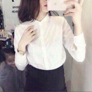 Áo sơ mi trắng dài tay