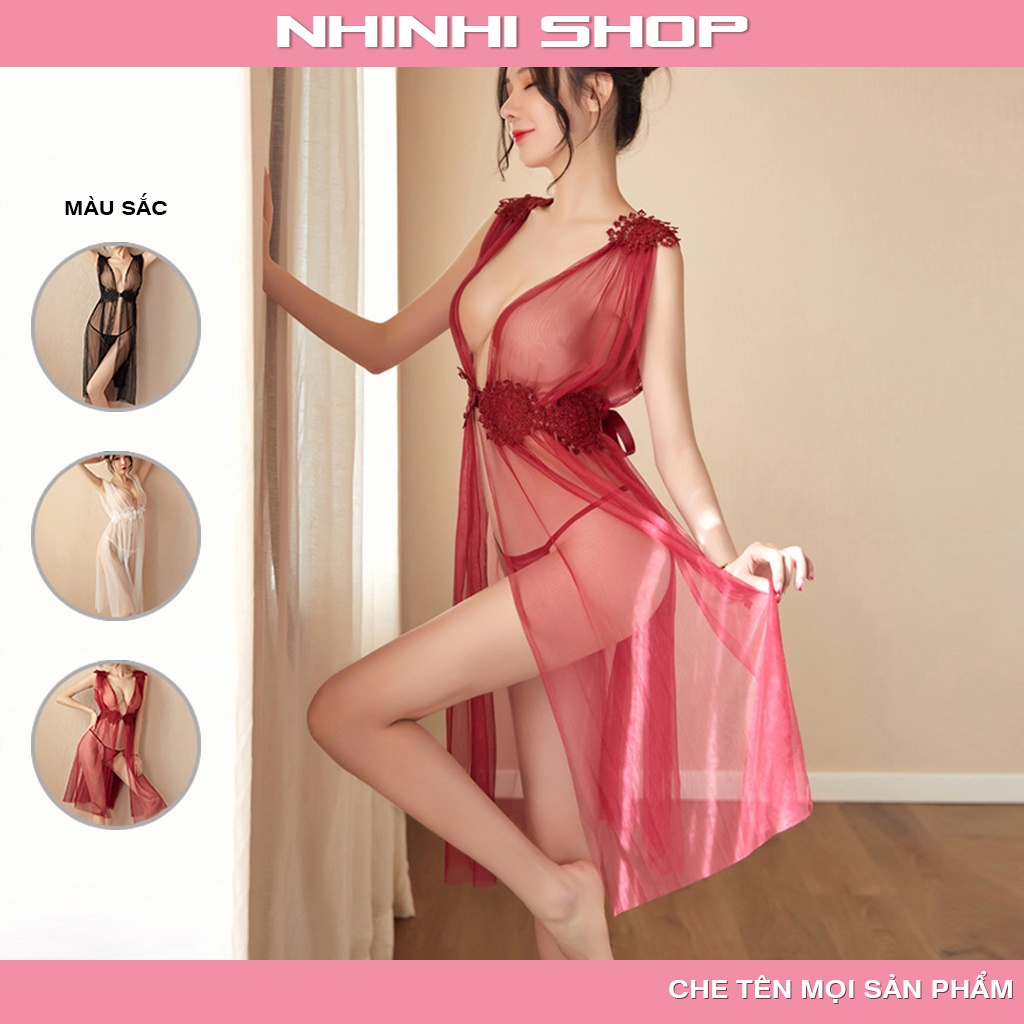 Váy ngủ sexy đồ ngủ gợi cảm cosplay voan mềm cao cấp xuyên thấu quyến rũ gợi cảm  DA37