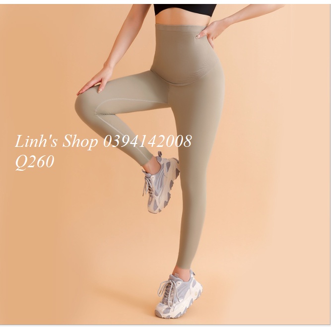 Quần Legging Bầu YoGa Tập Gym Thoải Mai Q260