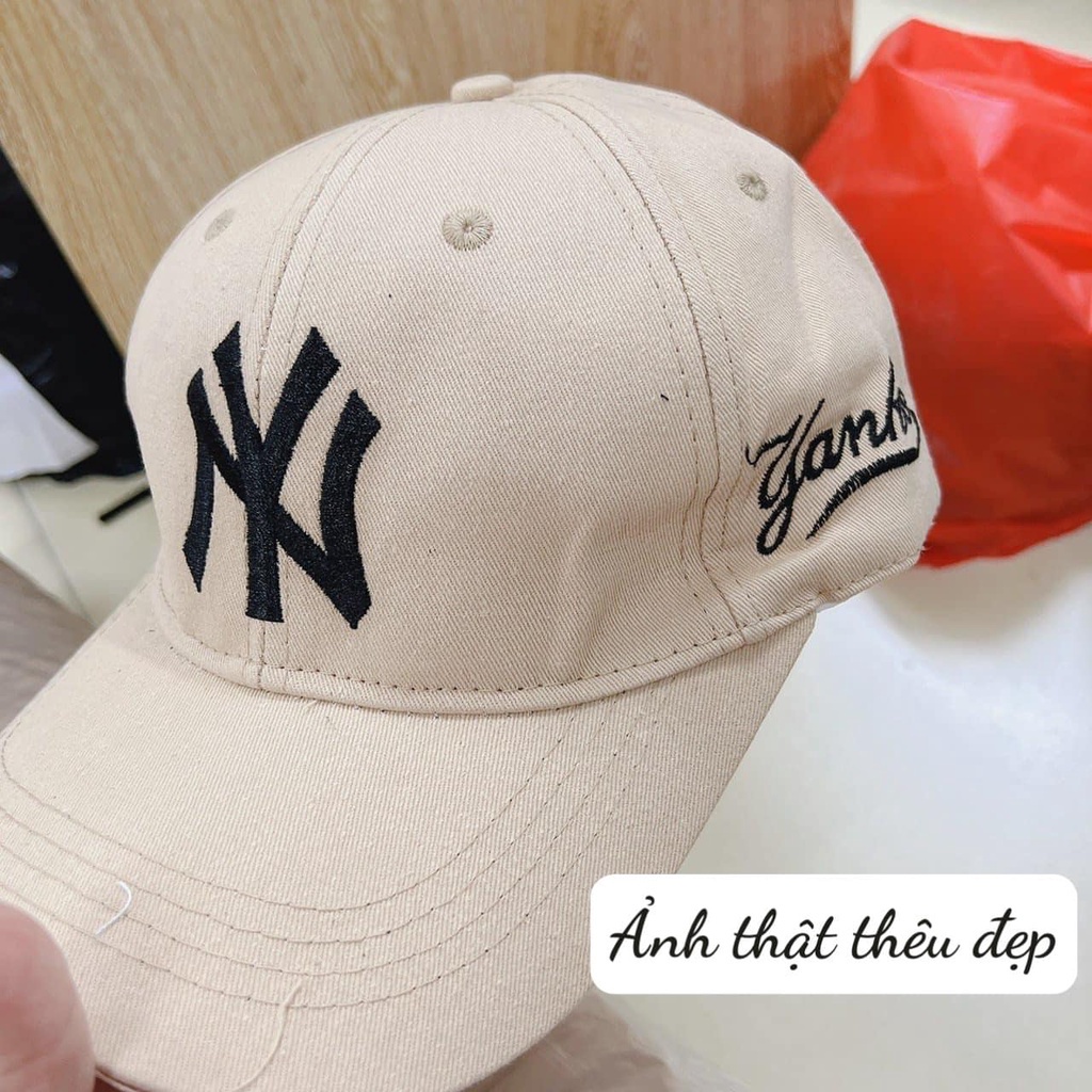 Mũ lưỡi chai MLB phong cách Hàn Quốc trẻ trung chất kaki cotton cứng cáp JOLIVO