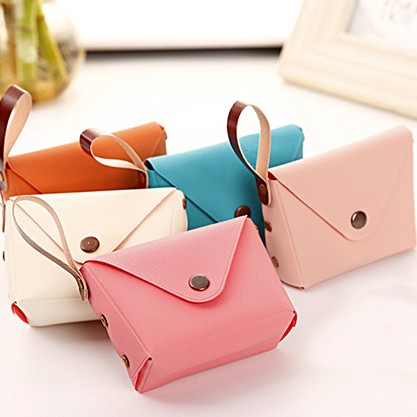 Ví cầm tay, ví bóp mini thời trang nữ có nắp gập nhiều màu xinh xắn