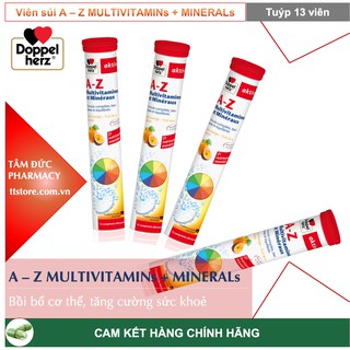 DOPPEL HERZ - Multivitamin A-Z Depot [Tuýp 13 viên] - Bổ sung vitamin, khoáng chất [AZ Depot / aktiv / doppelherz]