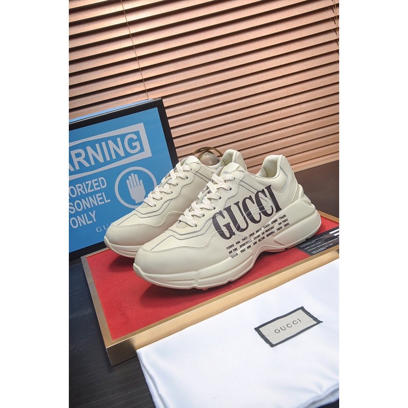 Giày sneaker thời trang nam nữ da thật mẫu mới nhất 2021 Gucci = GC thiết kế siêu xinh.