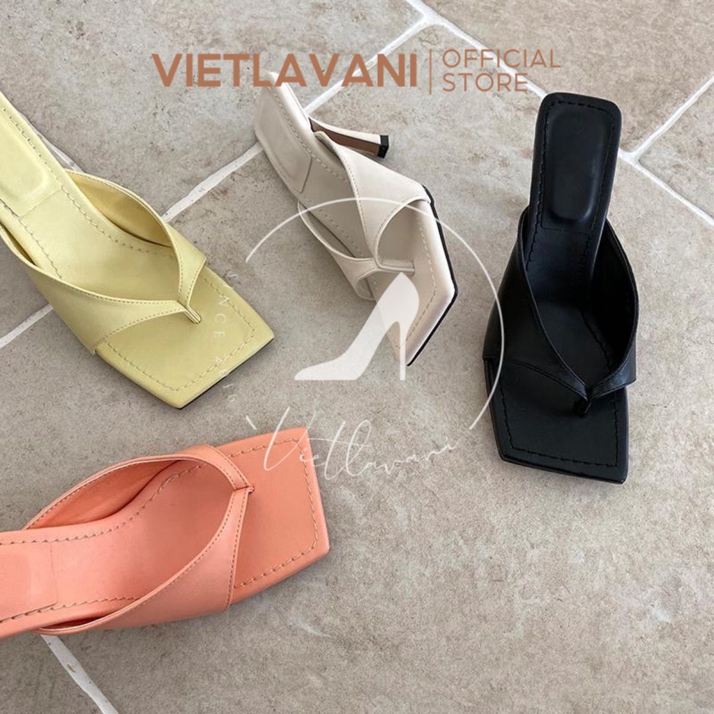 Guốc 7 phân mũi vuông sành điệu HGG17 sang chảnh