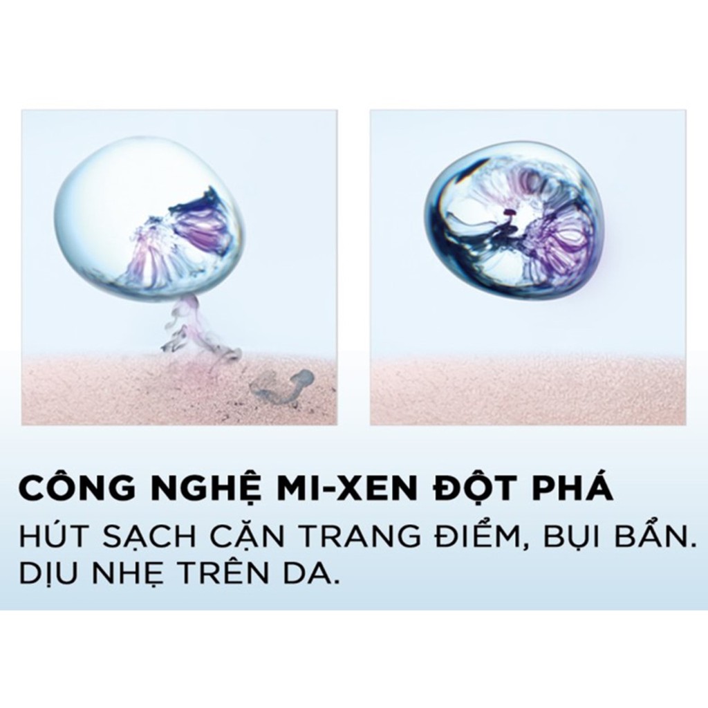 [Tặng Bông] Nước Tẩy Trang Tươi Mát, Giảm Nhờn, Ngừa Mụn L'Oreal Paris 3-in-1 Refreshing Micellar Water 400ml(Xanh Nhạt)