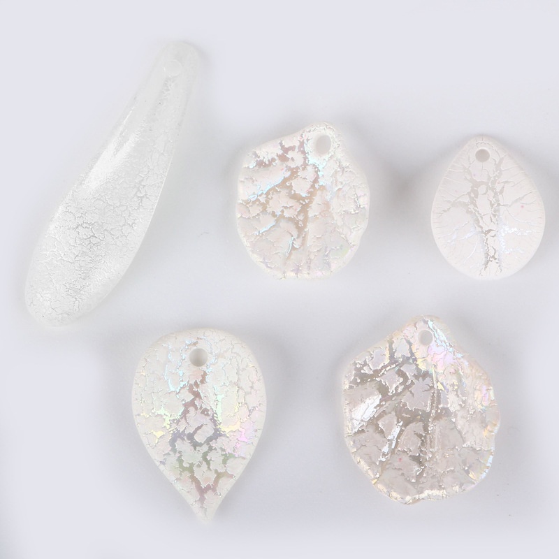 (1 cái)cánh hoa nhựa nứt nhiều size, Nguyên liệu làm trang sức cổ trang, Nguyên liệu diy