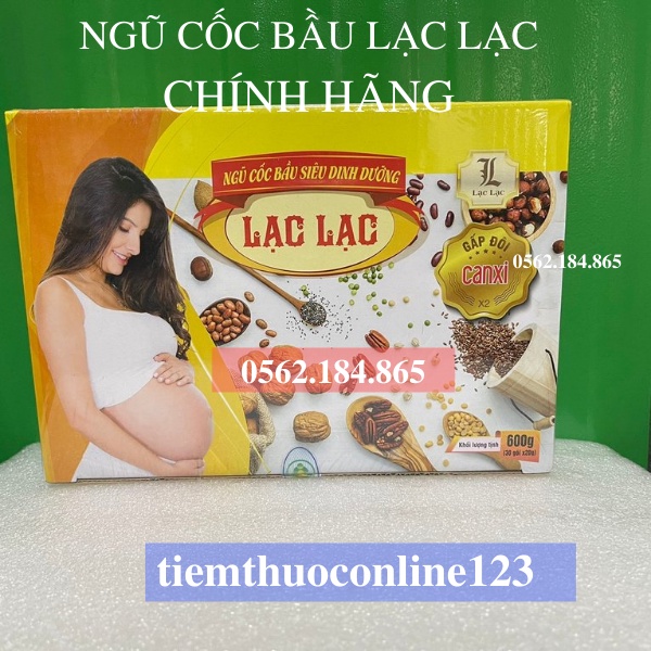 [ CHÍNH HÃNG CHỤP THẬT ] Ngũ cốc bầu Lạc Lạc 1 hộp 30 gói Chính hãng date mới