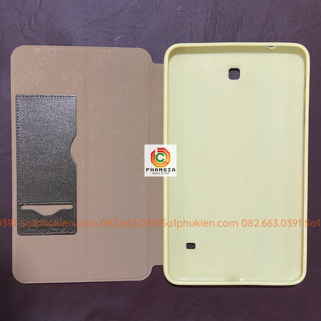 Bao da Samsung Tab 4 8.0'' T331 T330 hiệu Lishen chất da siêu đẹp