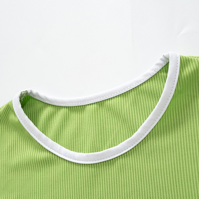 Đầm Tay Ngắn Cổ Tròn Thiết Kế Mỏng Kiểu Dáng Đơn Giản Thời Trang Dành Cho Nữ