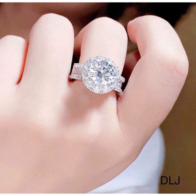Nhẫn bạc hột đá cao cấp