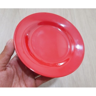 Đĩa Nhựa Melamine đỏ đen đây đủ kích cỡ