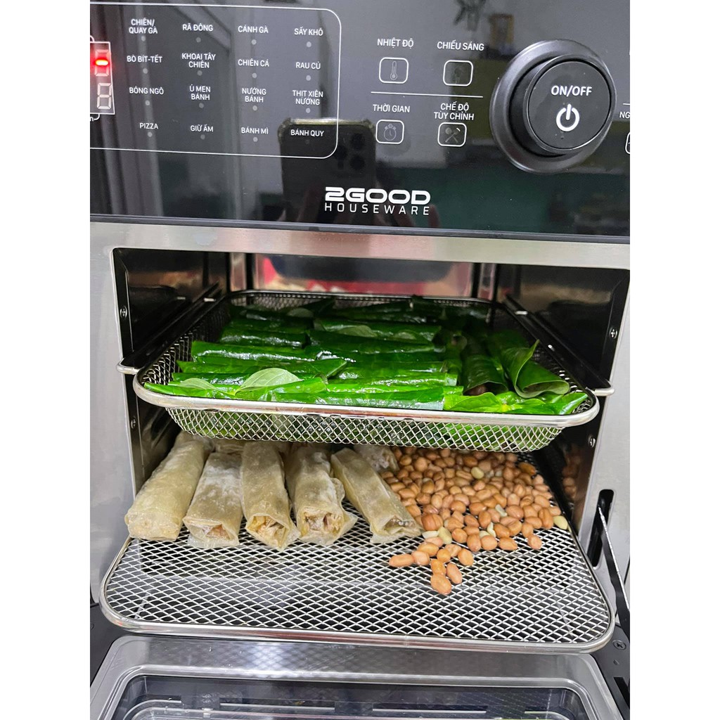NỒI CHIÊN KHÔNG DẦU 2 GOOD S20 Tặng Xịt Dầu, Đũa Mạ Vàng Korea