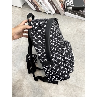 Balo NY M.L.B Monogram Backpack - Black XUẤT DƯ FULL TEM TAG