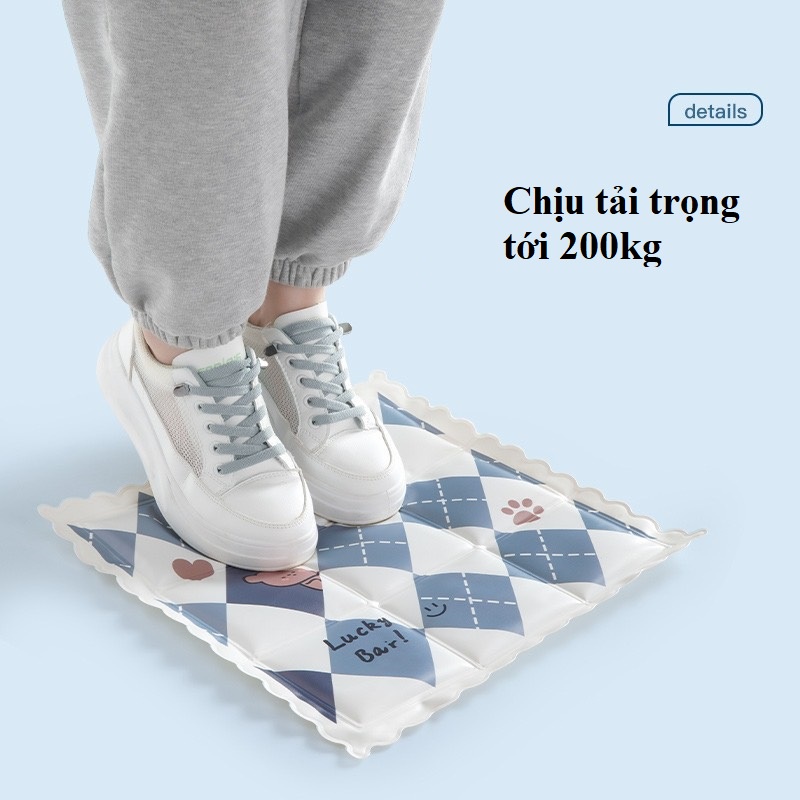 Lót ghế ngồi văn phòng dạng đệm nước hình vuông mát lạnh dễ làm sạch Liminho Shop