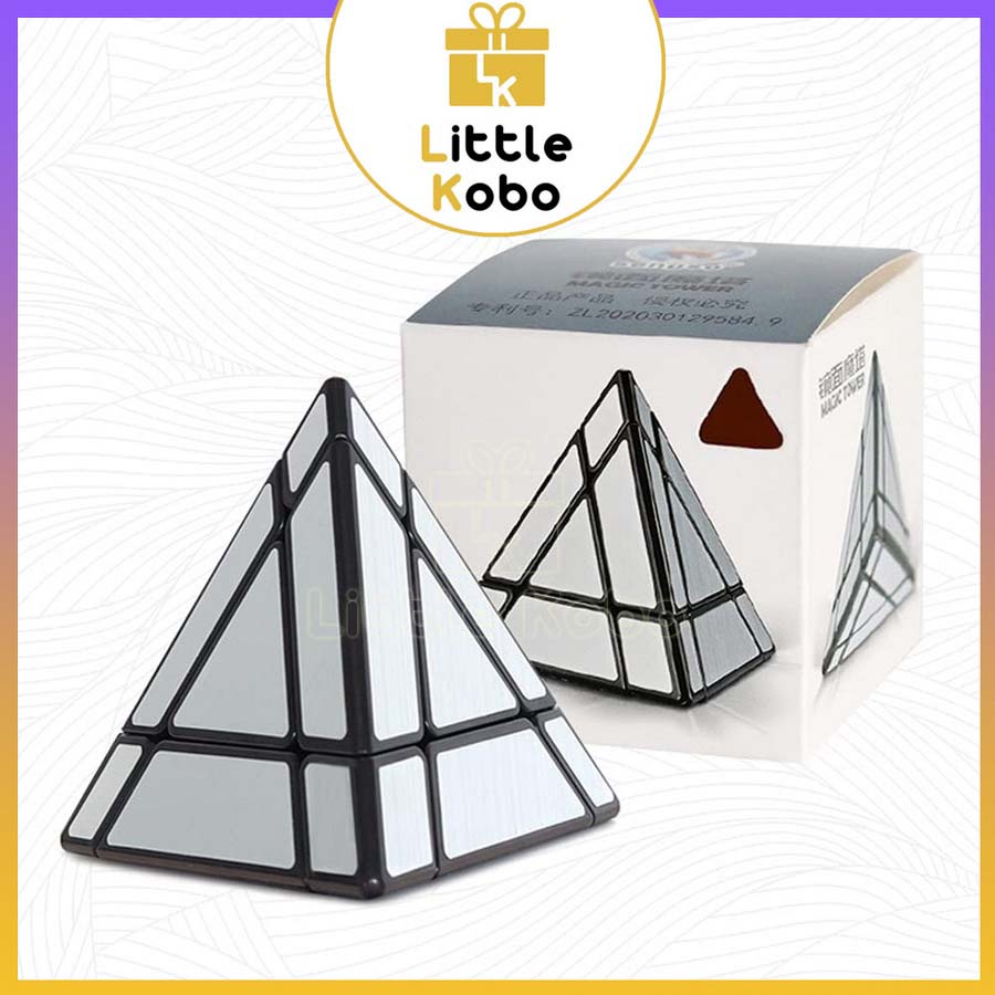 Rubik Biến Thể SengSo Mirror Pyraminx Magic Tower Cube Rubic Tráng Gương Đồ Chơi Trí Tuệ