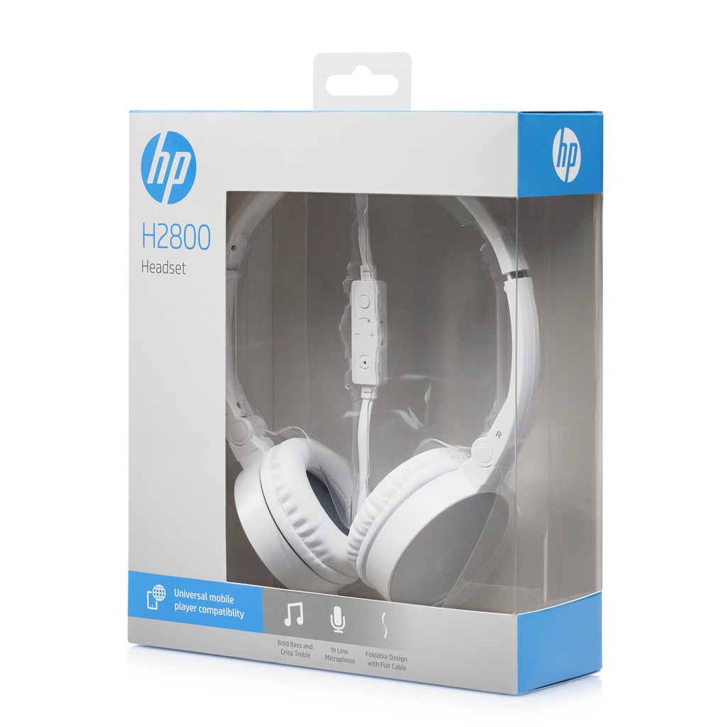 Tai Nghe Có Dây HP Stereo Headset H2800 Có Mic _ White (2AP95AA)