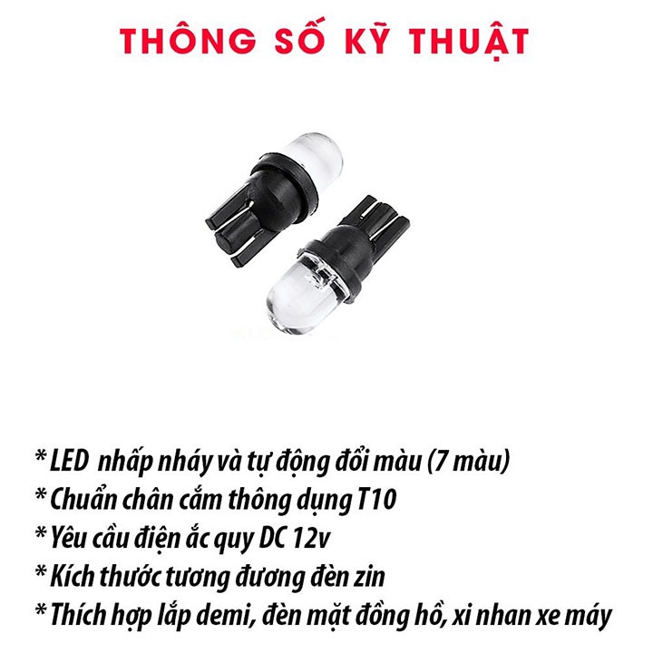 Đèn Led Xi Nhan Nhấp Nháy 7 Màu  - 1DXN7M