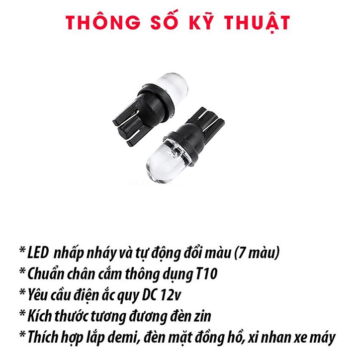 [ SALE GIÁ RẺ ] Đèn Led Xi Nhan Nhấp Nháy 7 Màu (GIÁ 1 CHIẾC) - 1DXN7M