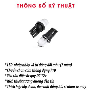 Đèn Led Xi Nhan 7 màu nhấp nháy ( giá 1 đôi )