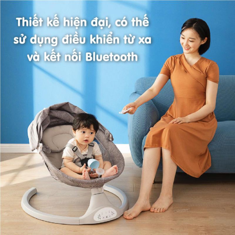 Nôi đưa 5 chế độ UMOO có điều khiển từ xa