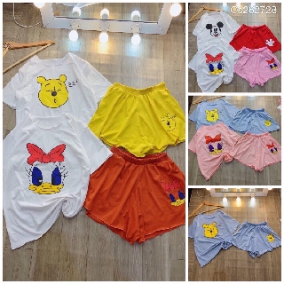 BỘ ĐỒ NGỦ HOẠT HÌNH SIÊU CUTE (QUẦN XÒE DẠNG VÁY)