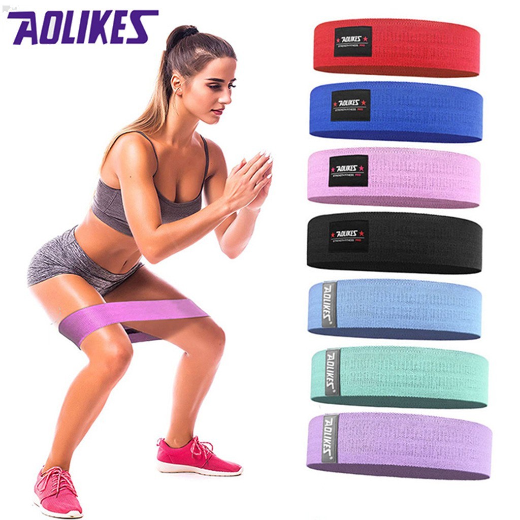 Dây mini band, Kháng lực chân mông Aolikes, Phụ kiện gym chính hãng A3603