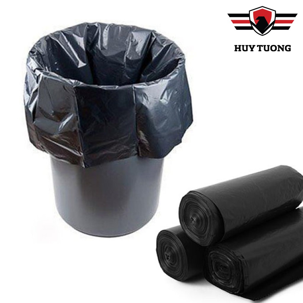 Bộ 3 cuộn ( 1kg ) túi đựng rác 55 x 65cm tự phân hủy sinh học bảo vệ môi trường cao cấp - Huy Tưởng