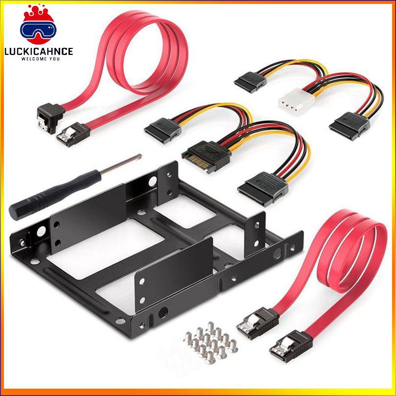 Bộ Chuyển Đổi Ổ Cứng Trong Suốt 2 Cái 2.5 Inch Ssd Sang 3.5 Inch