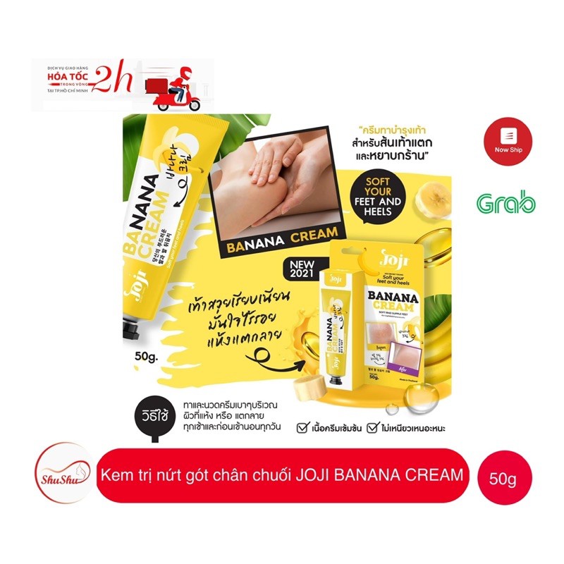 [ HCM SỈ ] Kem giảm nứt gót chân JOJI BANANA CREAM ThaiLand chính hãng