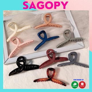 Kẹp cài tóc hàn quốc càng cua cho bé, nữ nhựa nhọn lớn, cặp tóc càng cua cute hot trend phong cách ulzzang vintage