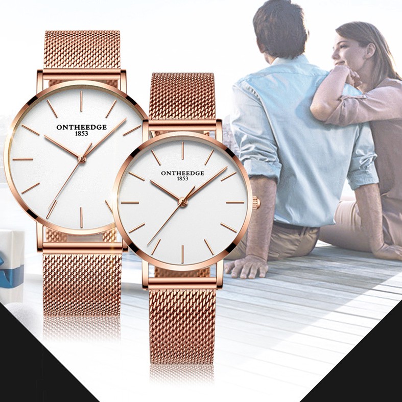 [Huyền Thoại 1853] Đồng Hồ Đôi Nam Nữ Chính Hãng ONTHEEDGE RZY021 | BigBuy360 - bigbuy360.vn