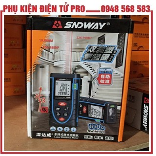 THƯỚC ĐO KHOẢNG CÁCH BẰNG TIA LASER SNDWAY SW-M100 PHẠM VI 100M