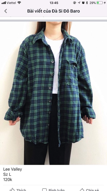 Áo flannel loại 1