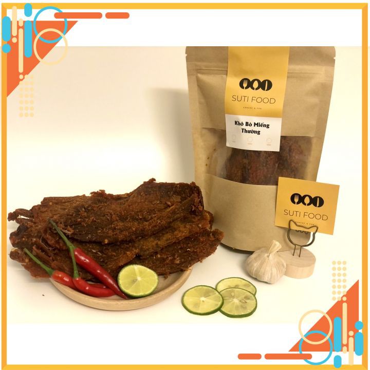 [250G] Khô bò miếng - Thơm Ngon Chuẩn Vị - Chứng Nhận ATVSTP