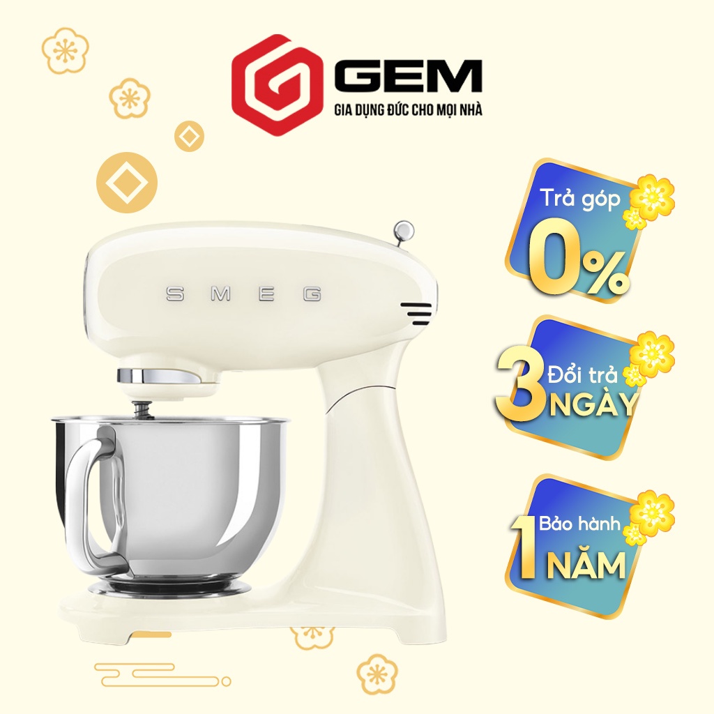 Máy Trộn Bột SMEG SMF02PKEU nhiều màu sắc.