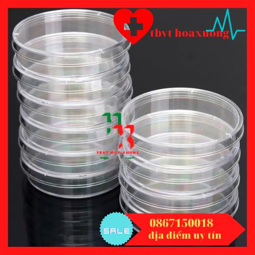 Túi 10 Cái - Đĩa Petri Nhựa Tiệt Trùng 90x15mm