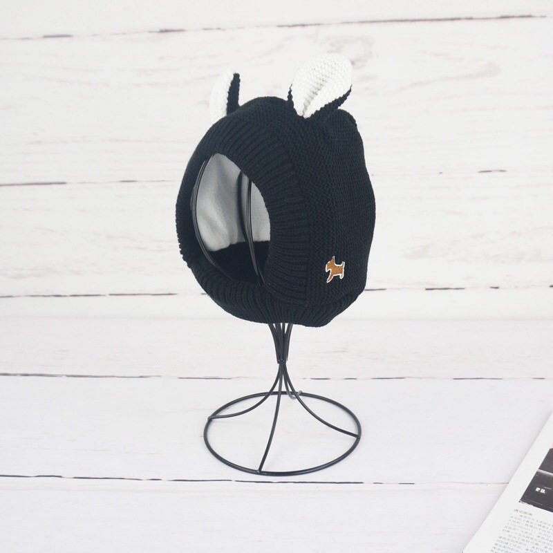 Mũ len hình tai thỏ dễ thương giữ ấm cho bé