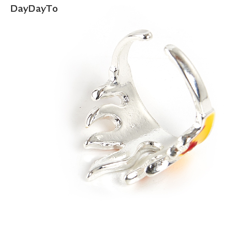 Nhẫn Hở Hình Ngọn Lửa Phong Cách Punk Hip Hop Cho Nam Và Nữ