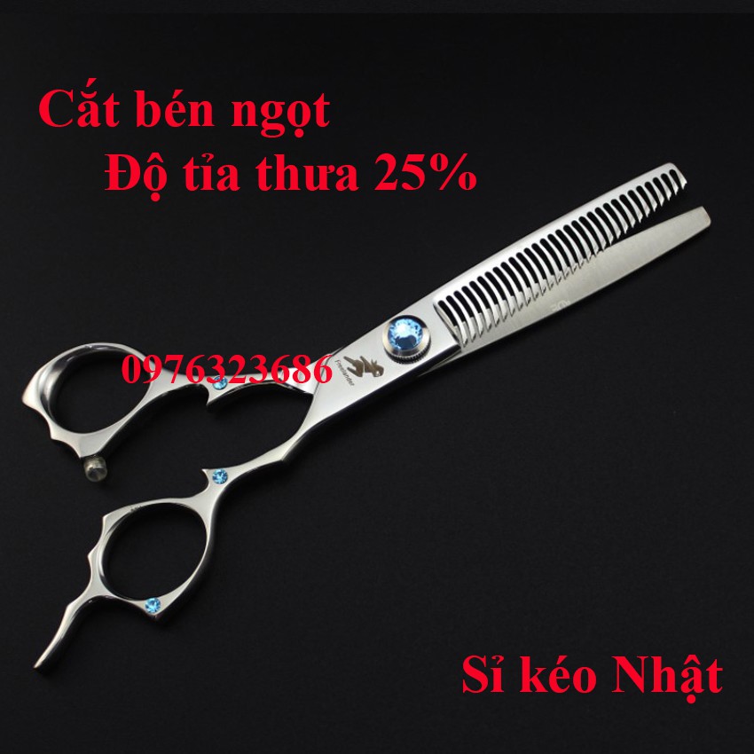 Bộ Kéo Cắt Tóc Nhật 6inch Nhập Khẩu Kasho 7  ( Mua một bộ kéo được tặng bao da+lọ dầu+khóa kéo+2lược)