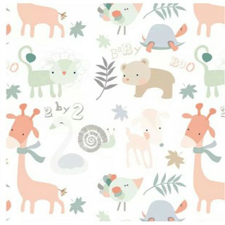 1 mét giấy dán tường động vật xinh - khổ rộng 45cm keo sẵn