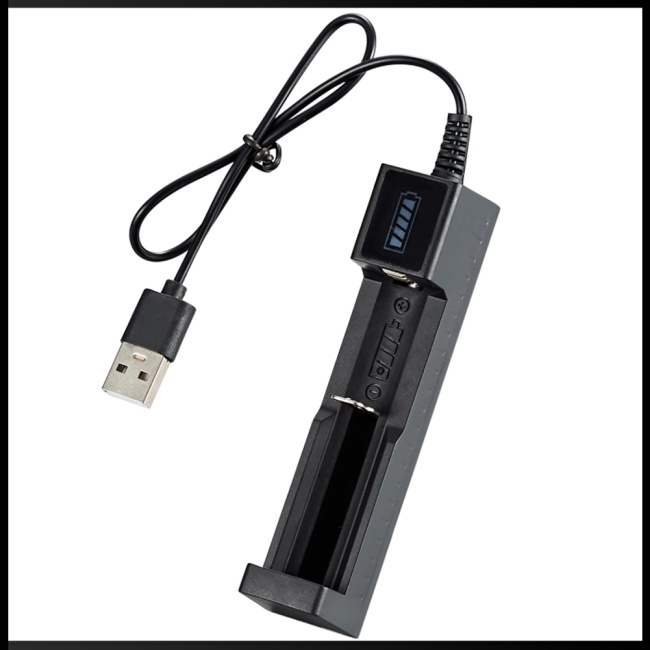 Bộ Sạc Pin Lithium 18650 Thông Minh Có Cổng Usb Kèm Đèn Báo