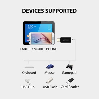 Đầu Chuyển Đổi OTG Micro USB Sang USB UGREEN