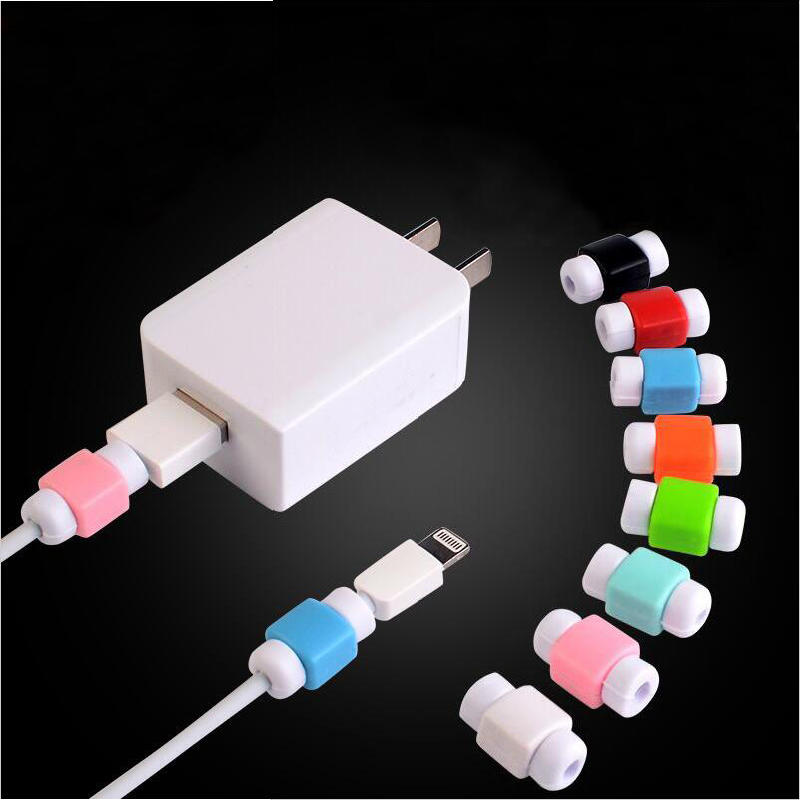 Phụ Kiện Bảo Vệ Dây Cáp Sạc Tai Nghe IPhone USB Nhiều Màu Dễ Thương