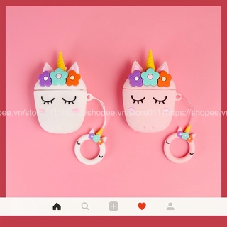 Case, túi đựng dành cho Airpods 1/2/ Pro silicon UNICORN
