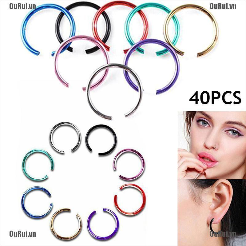 Bộ 40 Khuyên Mũi Thời Trang Cá Tính